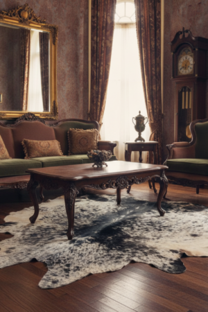 Premium Tri-Color Speckled Cowhide