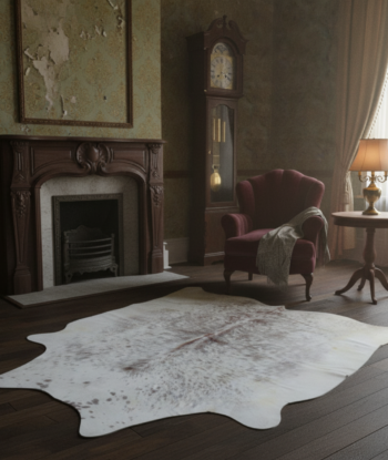 Grey Brindle Cowhide