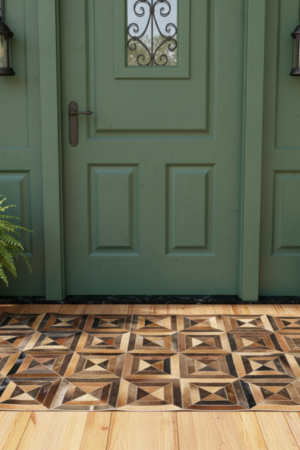 Handmade Cow Patchwork Rug