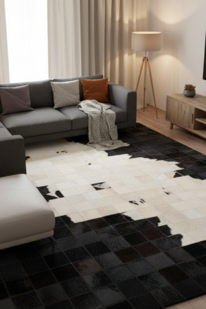 Extreme Cow Patch rug