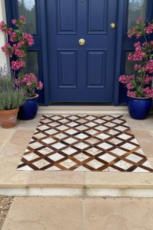 Cow Patch Work Handmade Rug