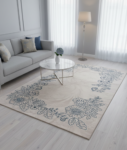 Premium Off-White Turk Style Floral Rug