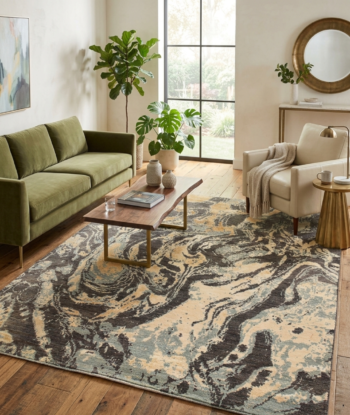 Exquisite Abstract Handmade Rug