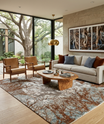 Exquisite Abstract Handmade Rug