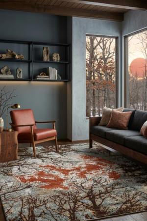 Exquisite Abstract Handmade Rug