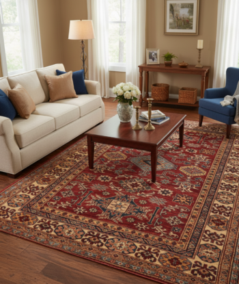 Exquisite Gold Kazak Handmade Rug