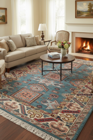 Adorable Kazak Handmade Rug