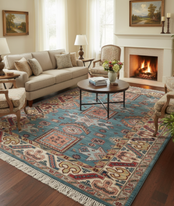 Adorable Kazak Handmade Rug