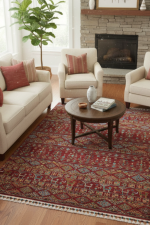 Khurjin Rust Handmade Rug