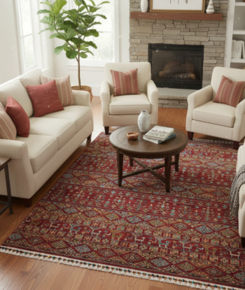 Khurjin Rust Handmade Rug