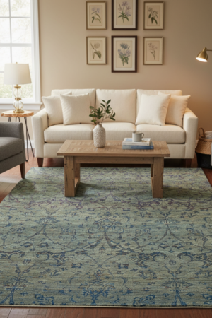 Abstract Mulberry Handmade Rug