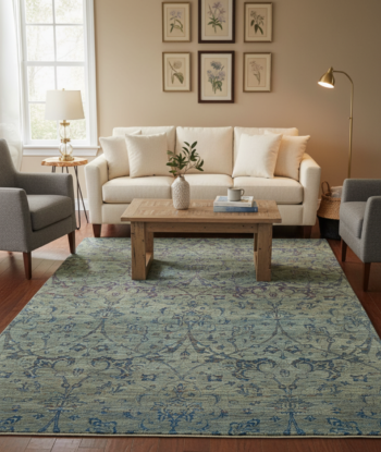 Abstract Mulberry Handmade Rug