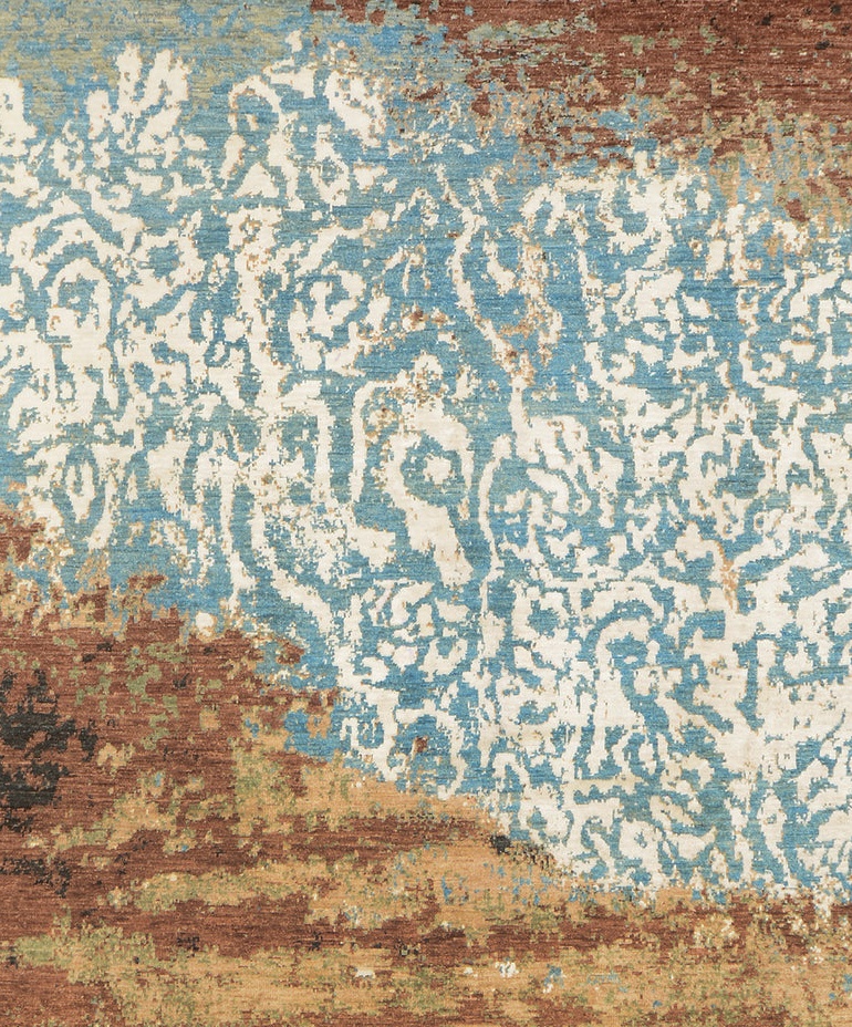 Elegant Abstract Handmade Rug - Image 3