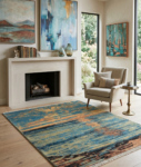 Elegant Abstract Handmade Rug