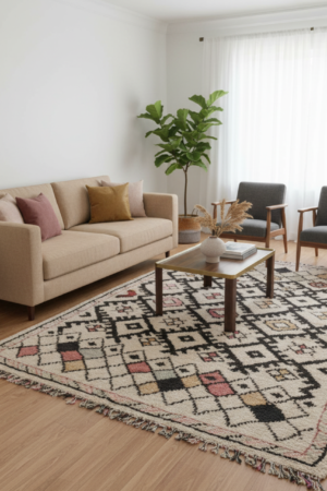 Multi Moroccan Handmade rug