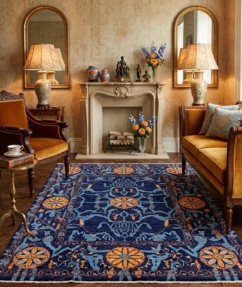 Elegant Suzani Electric Handmade Rug