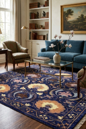 Elegant Suzani Handmade Rug