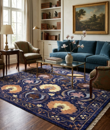 Elegant Suzani Handmade Rug