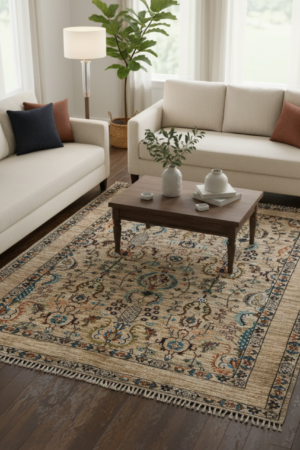 Exquisite Floral Wool Rug