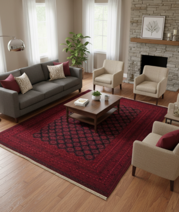 Handmade Modern Geometry Style Rug