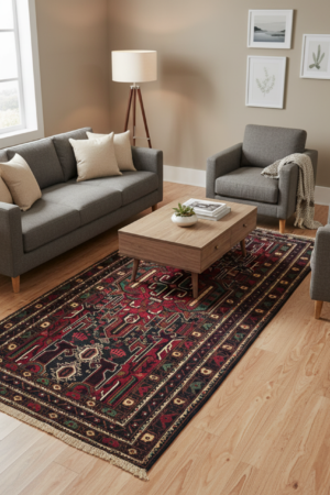 Elegant Handmade Wool Rug