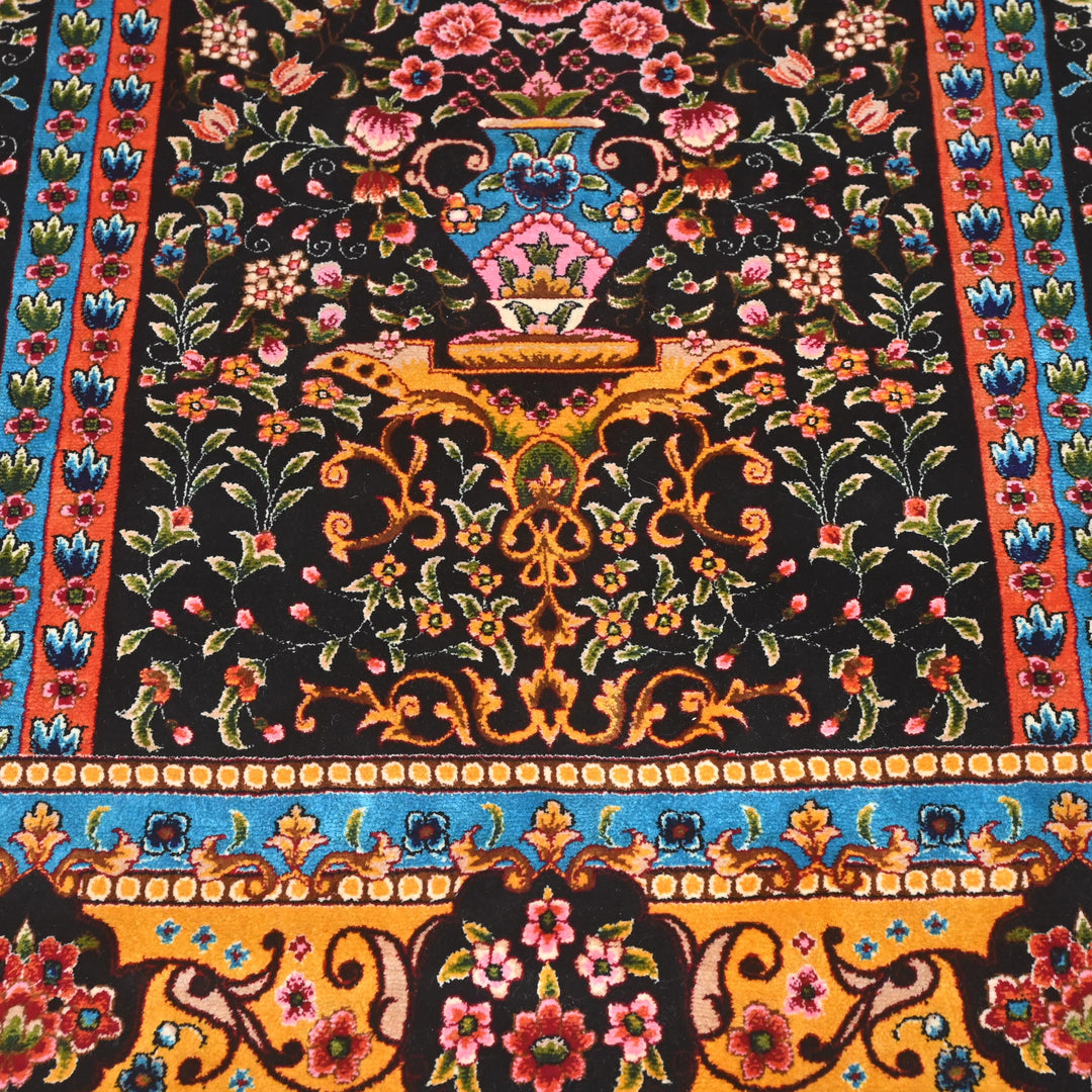 Elegant Persian Silk Rug - Image 4