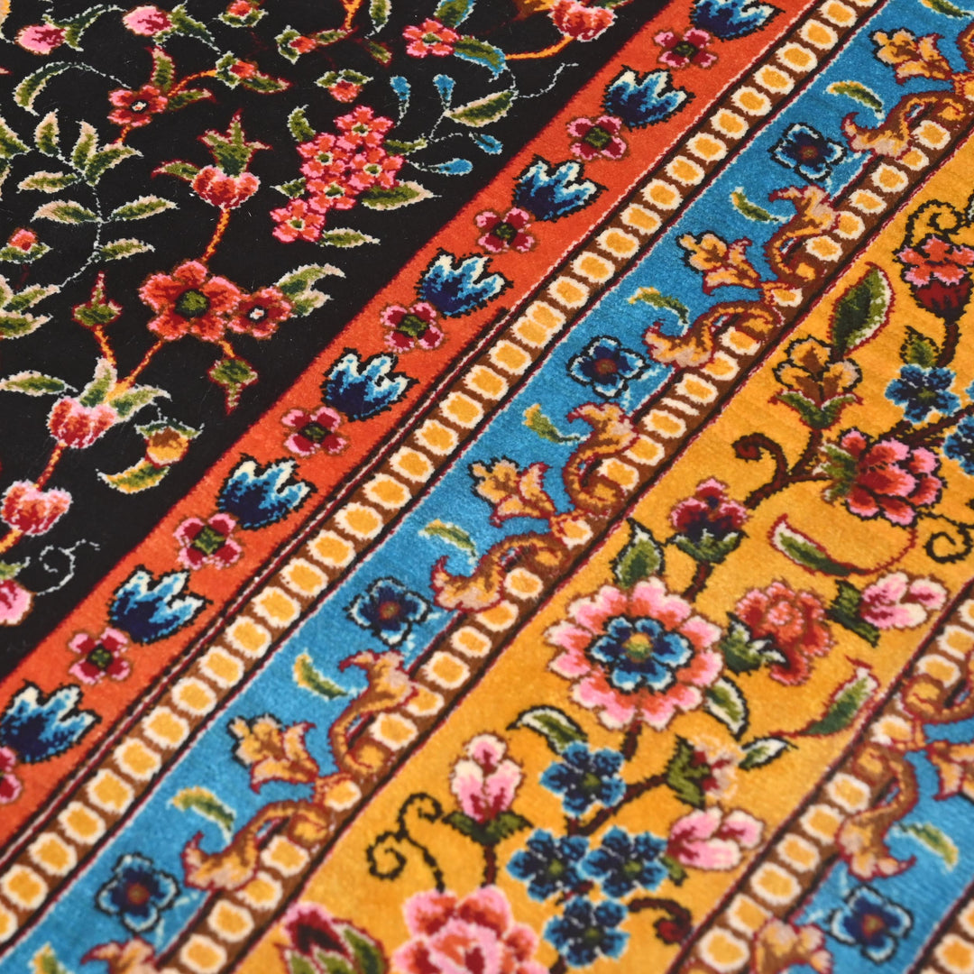 Elegant Persian Silk Rug - Image 5