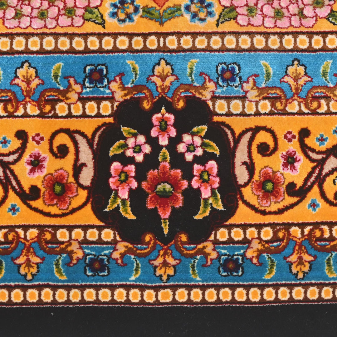 Elegant Persian Silk Rug - Image 6