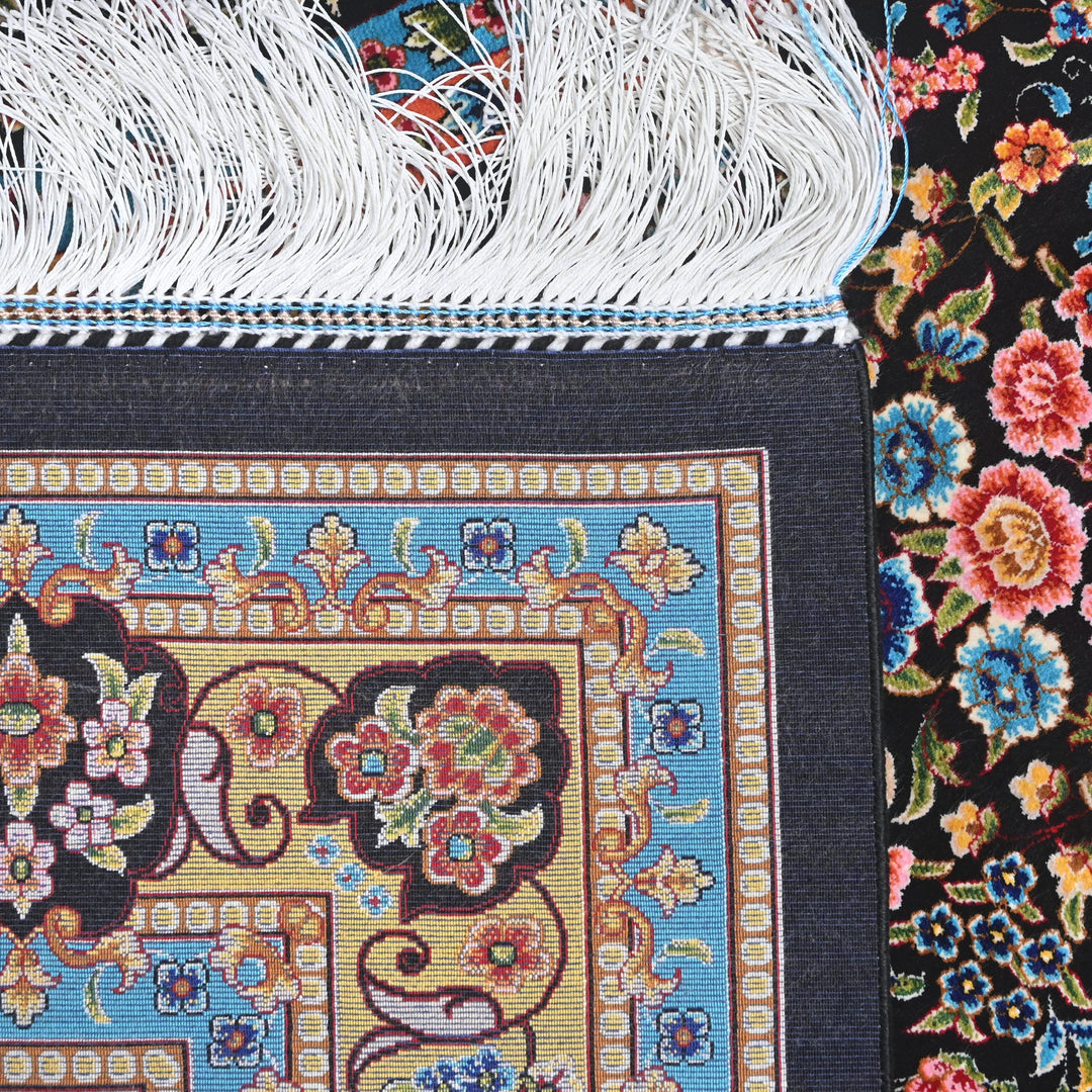 Elegant Persian Silk Rug - Image 7